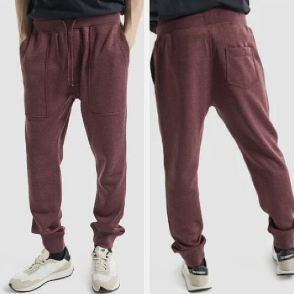 $85! NWT Men's Burton Oak Fleece Pants - Almandine Heather - Small - Picture 1 of 1